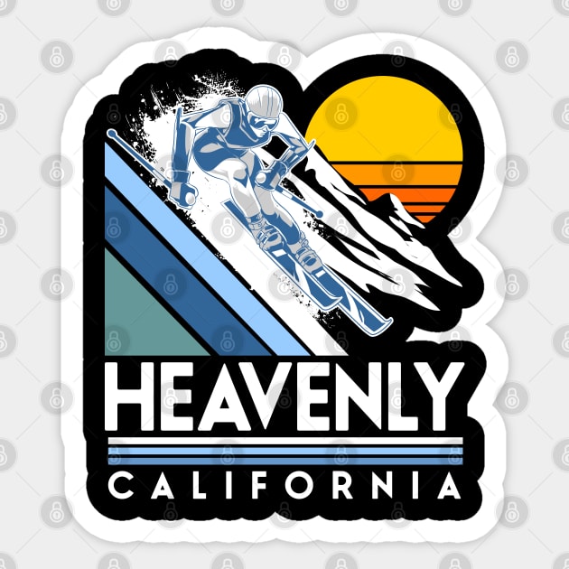 Heavenly California Ski Sticker by Styleuniversal